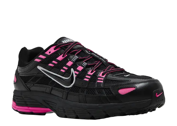 Nike P-6000 Pink Blast Metallic Silver Black Front