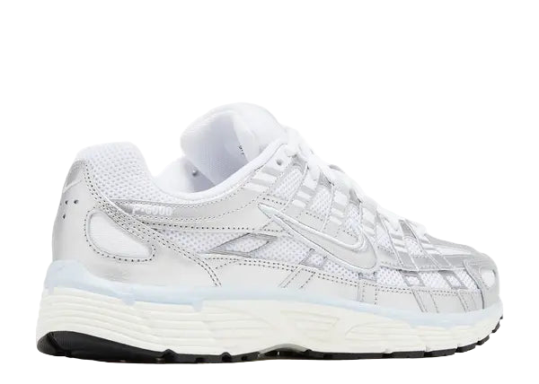 Nike P-6000 White Blue Tint Sail Metallic Silver Back