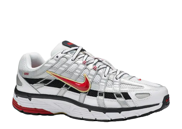 Nike P-6000 White Gold Red Front