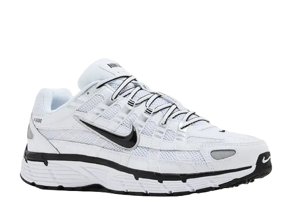 Nike P-6000 White Metallic Silver Black Front