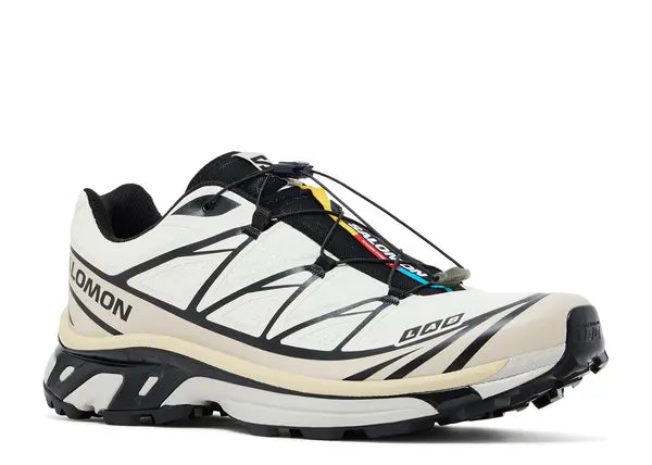 Salomon XT-6 Vanilla Ice Black Silver Cloud Front