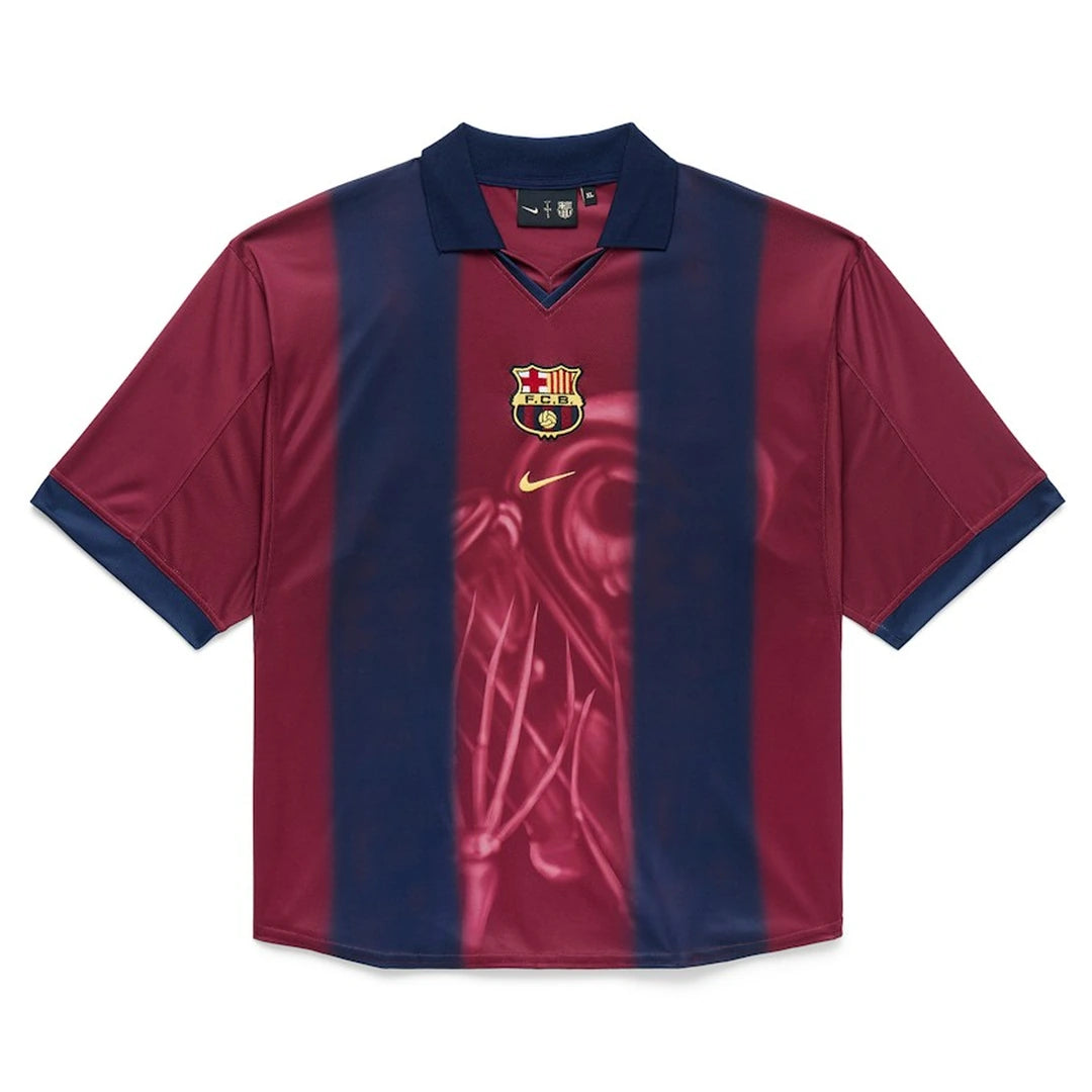 Travis Scott X Nike X FC Barcelona Retro 2000/01 Home Skeleton Jersey