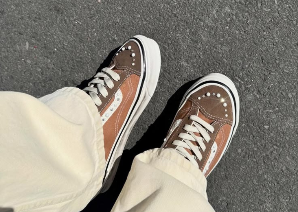 Vans LX Old Skool 36 Pearlized Pack Vintage Cocoa Brown Outfit 1