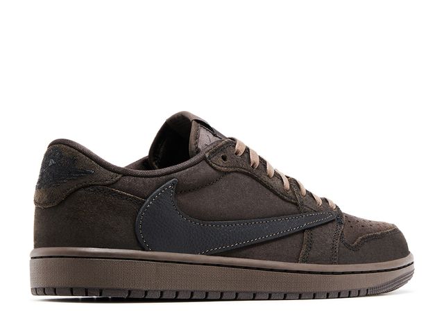 Jordan 1 Low Travis Velvet Brown Back