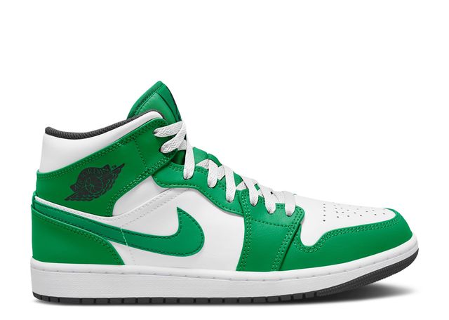 Jordan 1 Mid Lucky Green Side