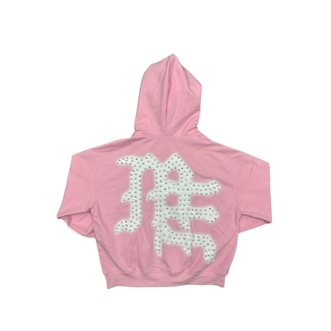Mixed Emotions End Hoodie Pink Back